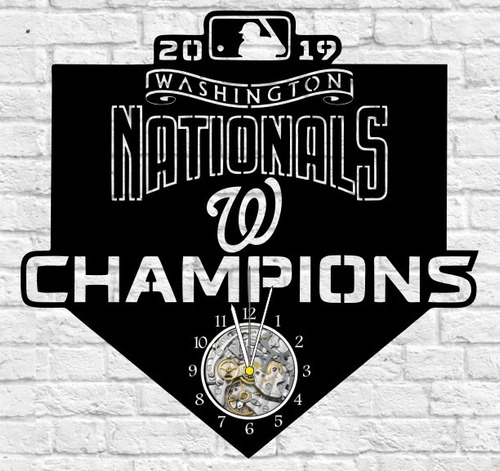 Reloj Corte Laser 4000 Washington Nationals Champions 2019