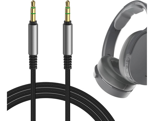 Geekria Cable Audio Trenzado Nailon Con Skullcandy Hesh Evo