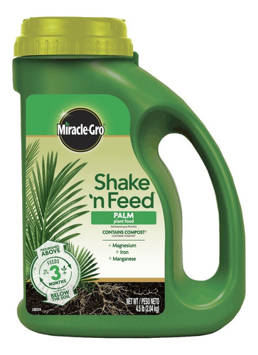 Miracle-gro  Fertilizante Para Palmas 2.04 Kg. Shake`n Feed