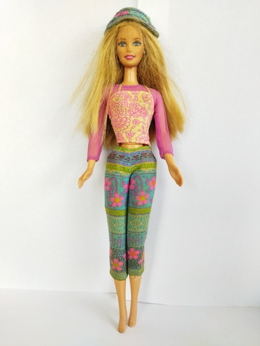 Barbie Vintage Retro Rosa Gorra Yoga Hippie 1998