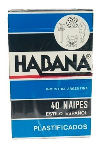 Naipe Habana X 40 Cartas Plastificad Pack X12 Ar1 Ha40