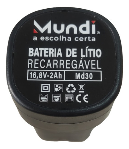 Bateria Para Tesoura De Poda Mundi 16,8v Cor Preto