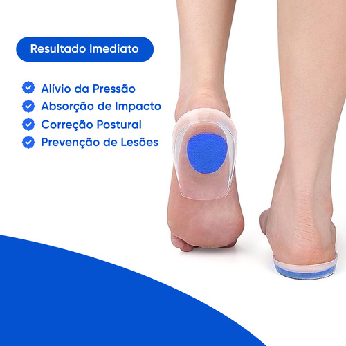 Calcanheira Para Amortecimento Ponto Azul Sport Com Abas
