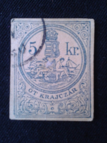 Estampilla Hungria 1879 Fragmento Postal