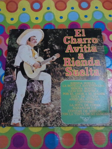 El Charro Avitia Lp A Rienda Suelta 1970 R