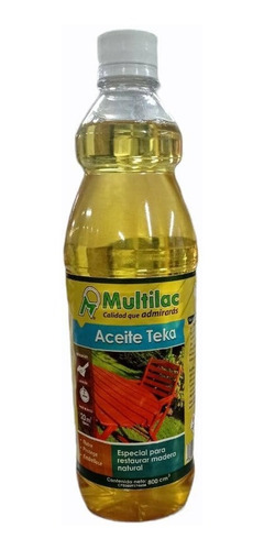 Aceite De Teca Marca Multilac - Litro