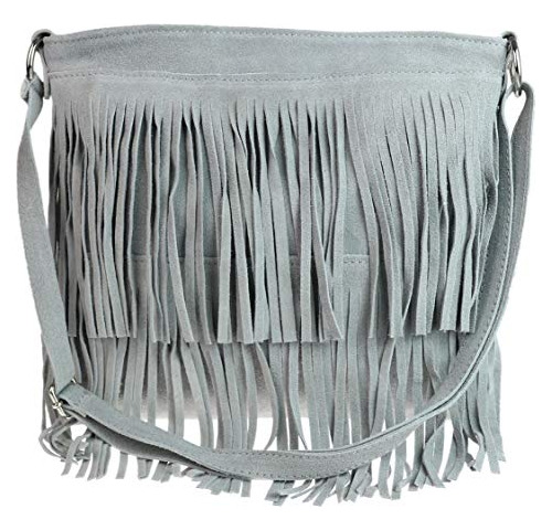 Bolsillos Para Chicas Mujeres Suede Fringe Bolsa De Hombro G