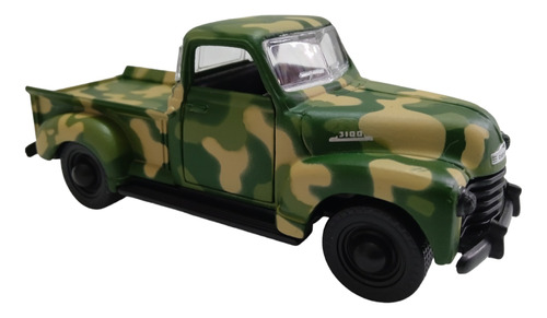 Camioneta Militar Chevrolet 3100. Escala 1:43 Maisto. 12cms.