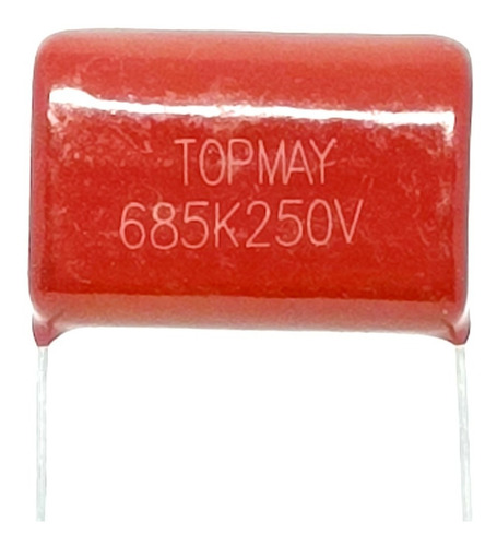 2x Capacitor Poliester Metalizado 6m8 X 250v * 6,8uf X 250v