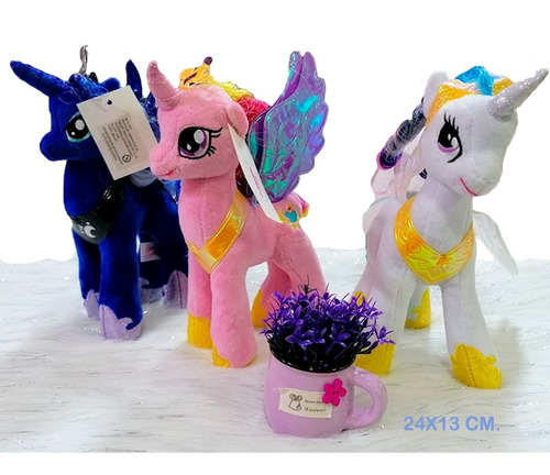 Pony Peluche My Little Pony Princesa Setx3 Luna Celes Cadenc