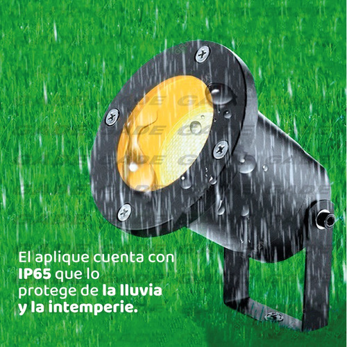 Imagen 3 de 8 de Spot Exterior Aluminio Para Embutir O Aplicar Con Dicro Led