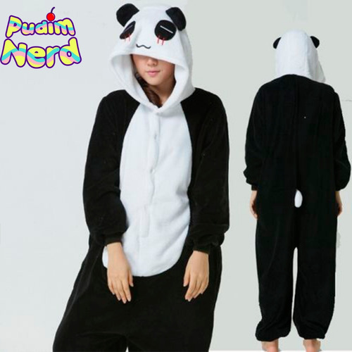 Panda Pijama Macacão Kigurumi - Pronta Entrega