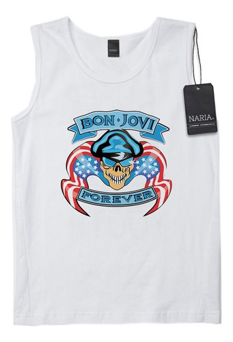 Musculosa Niño Bon Jovi Dibujo Art Logo - Mubj2