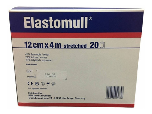 Venda De Gasa Elasticada Elastomull 4cm X 4m - Caja X 20