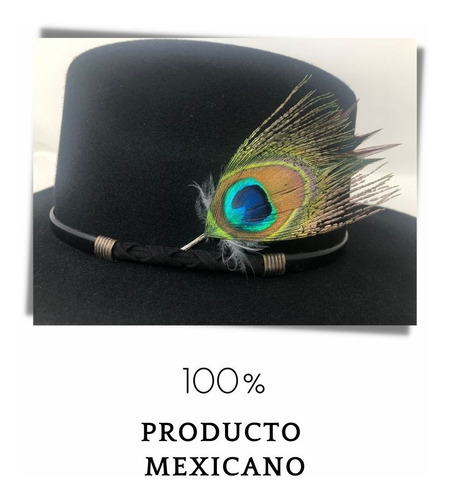 Arreglo De Pluma Pavorreal Para  Tu Sombrero Tardan