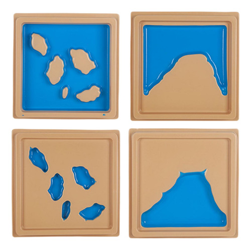 Modelo De Mapa Del Terreno, Juguetes 22x22x4cm 4 Piezas