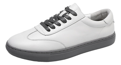 Zapatillas De Skate De Cuero Hombres Casual Zapatos Caminar