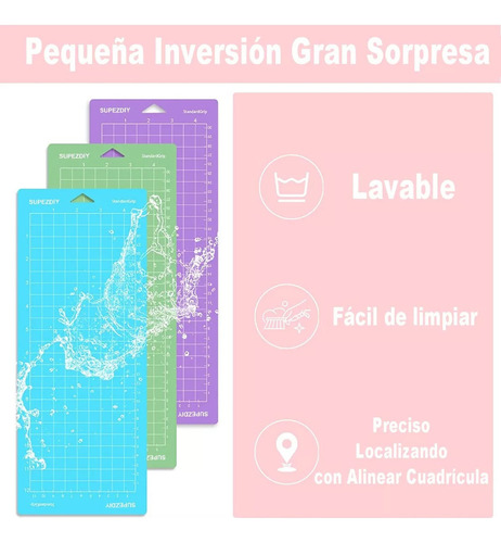 A Tapete De Corte Para Cricut Joy Y Vinil 12x4.5 Pulgadas