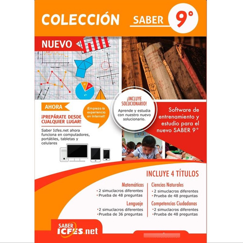 Libro (nuevo) Colección Saber Icfes.net 9°
