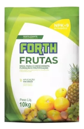 Fertilizante Forth Frutas 10 Kg Floração E Frutos