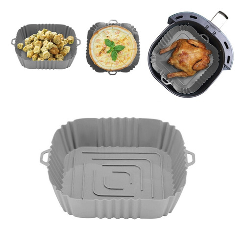 Cesto Bandeja Silicona Para Airfryer Freidora Aire