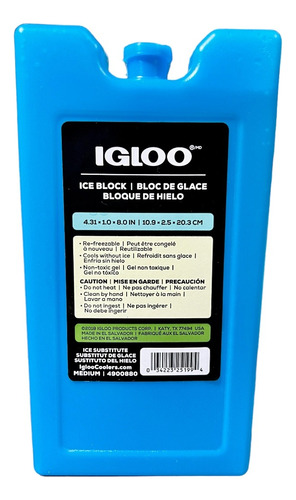 Bloque De Hielo Gel Refrigerante Mediano Igloo 4900880