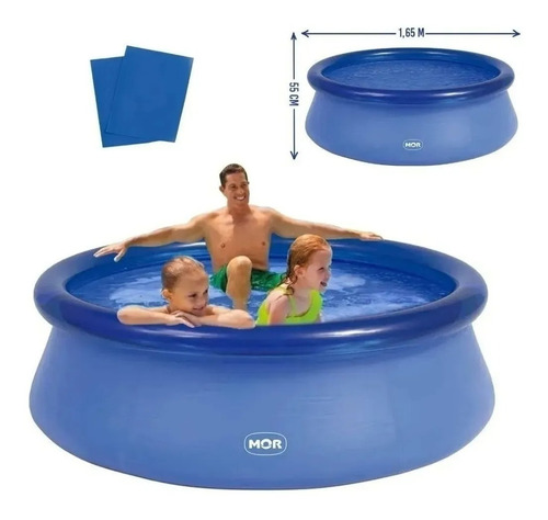 Piscina Inflável redonda Mor 001048 de 1.65m x 55cm 1000L azul