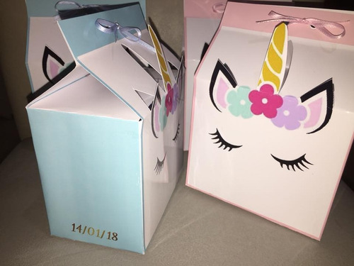 $25 Caja Golosinera 3d De Unicornio