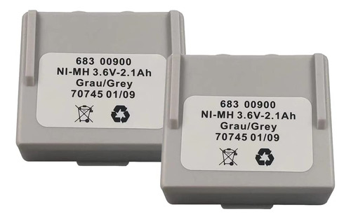 Bateria Recargable 3.6v-2.1ah Ni-mh Gris Para Control Remoto