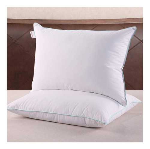 Homelike Moment Almohadas De Plumas Tamao King  Paquete De 2