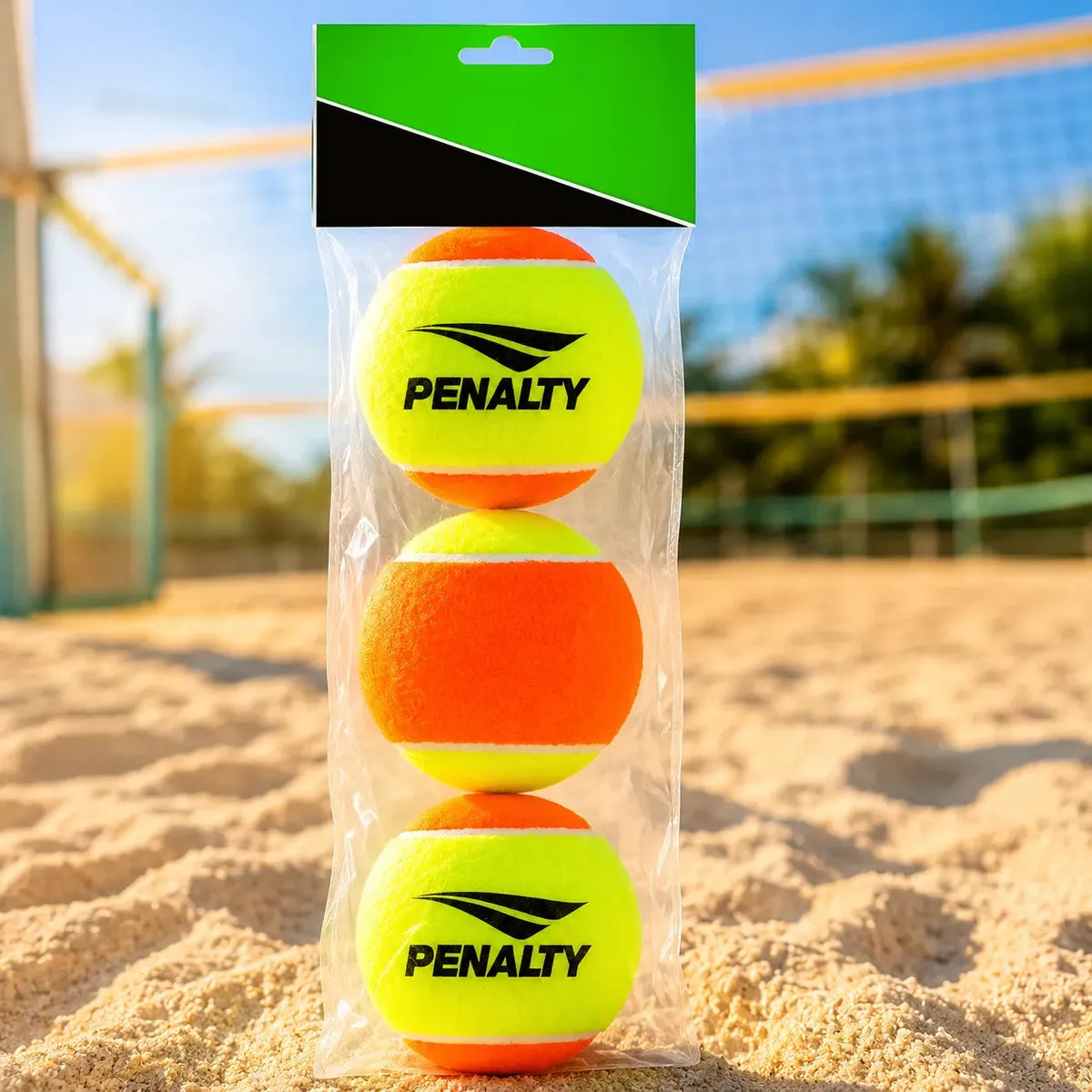 Kit Com 3 Bolas De Beach Tennis Penalty Tenis Praia Stage 2