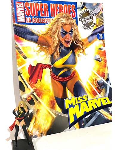 Eaglemoss Marvel Ms. Marvel #76 Plomo Importado + Revista