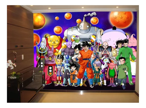 Adesivo Decorativo Parede Dragon Ball Z Goku Alta Resolução