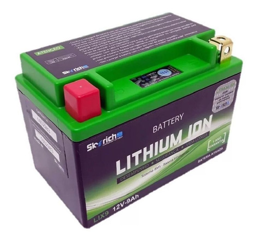 Imagem 2 de 4 de Bateria Litio Lix9 Cb400/500/cbr600 Skyrich