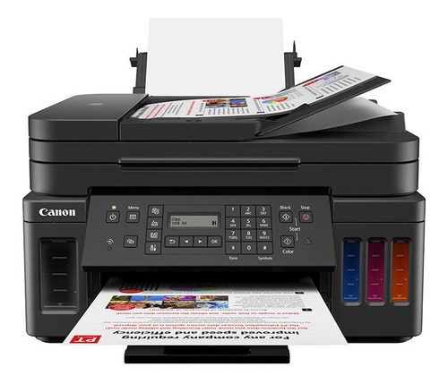 Imagen 2 de 5 de Impresora a color multifunción Canon Mega Tank G7010 con wifi negra 100V/240V