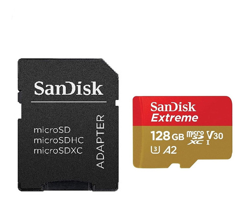 Memoria Micro Sd Sandisk Extreme 128gb Uhs-l Clase 10 Nueva