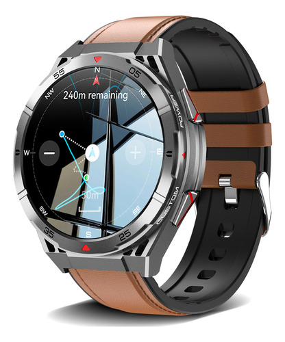 Gps Reloj Inteligente Hombre Brújula Bluetooth Contestar Llamada Amoled Smartwatch Ip69k Impermeable