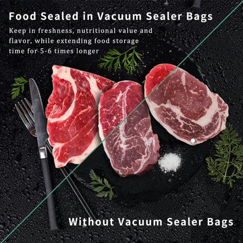 Para Bolsas Para Sellar Alimentos Al Vacío, 3 Rollos