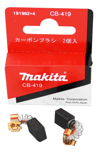 Juego Carbones Originales Makita Cb419 Fs4000