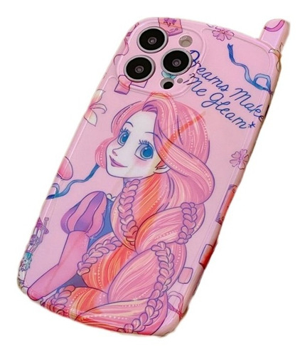 Funda Princesas Para iPhone + Mica De Cristal