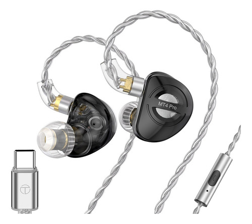Auriculares Con Cable Trn Mt4 Pro Tipo C Con Micrófono