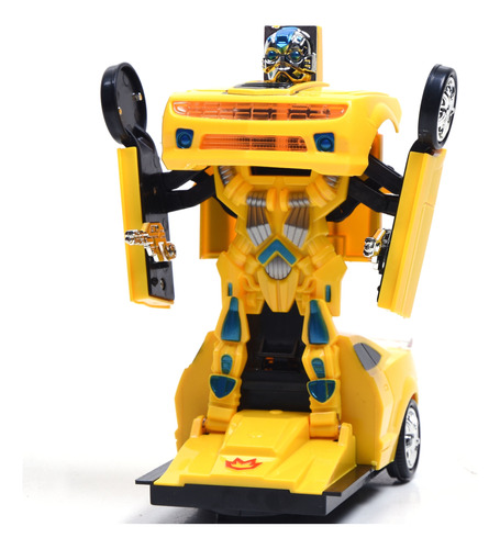 Wonderplay Batería Bumble Bee Transformer Style Car Con Luce