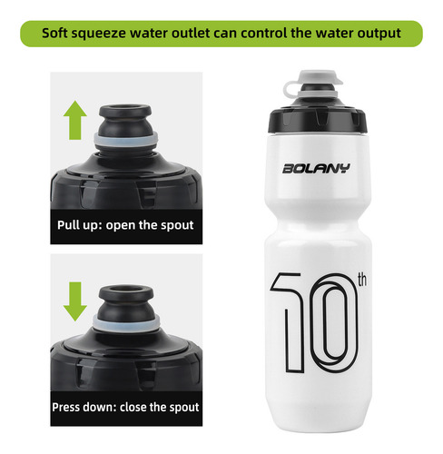 Botella De Agua Deportiva De 750 Ml Bike Squeeze