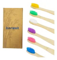 Comprar Set 6 Cepillos De Dientes Bambú Biodegradable.