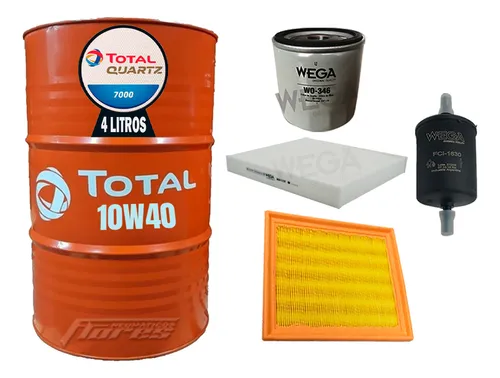 Cambio Aceite 10w40 4l + Kit Filtros Virtus T-cross 1.6 Msi