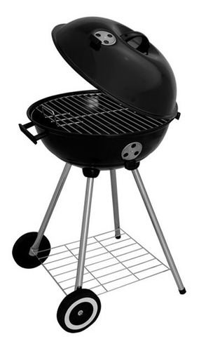 Parrilla Barbacoa Compacta Guarapari Mor Con Tapa 49x42x78cm