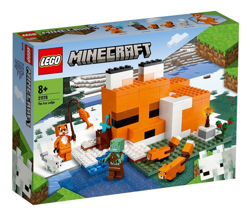 Imagen 1 de 5 de Bloques para armar Lego Minecraft 21178 193 piezas  en  caja