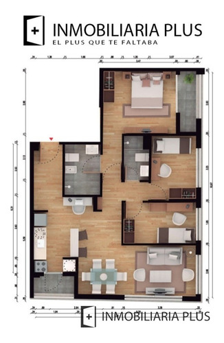 Venta De Apartamento En Cordón Sobre 18 De Julio 3 Dormitorios, 2 Baños 94m2 Desde U$s 40.454 De Entrega C805p