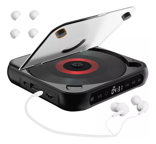 Reproductor De Cd Walkman Portátil Con Auriculares
