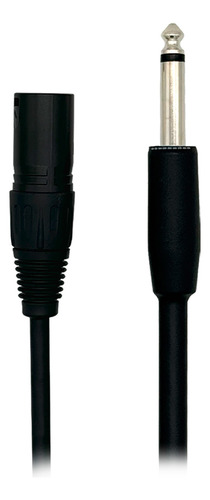Cabo De Áudio P10 Mono Para Xlr Cannon Macho 5 Metros